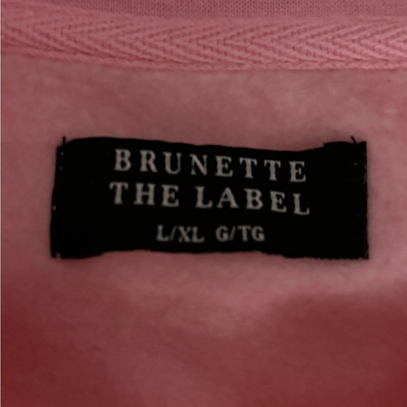 BNWT Brunette the Label BLONDE Classic Crew Sweatshirt - Picture 3 of 4